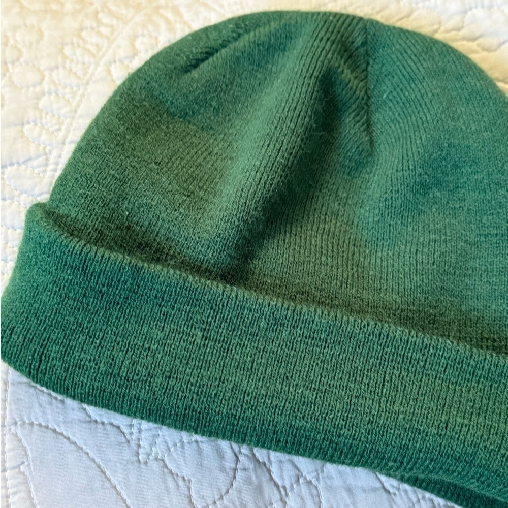 Target Green Ribbed Knit Beanie One Size